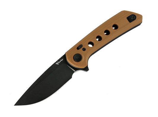 Briceag PL-XF G10 Tan PVD Reate Knives Co., Ltd.- Maner G10 Maro, Lama Nitro-V PVD