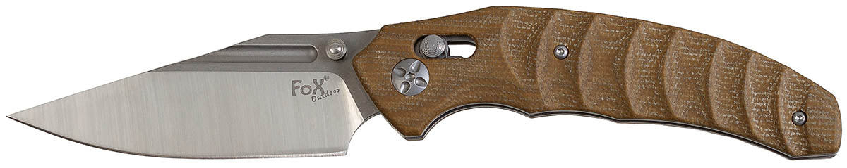 Briceag Pliabil cu Mâner Micarta FoxOutdoor - Oțel 8Cr14Mov, Lamă 9.3cm