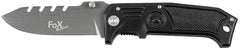 Briceag Pliabil Einhand Negru FoxOutdoor - Lamă 10.3 cm, Linerlock