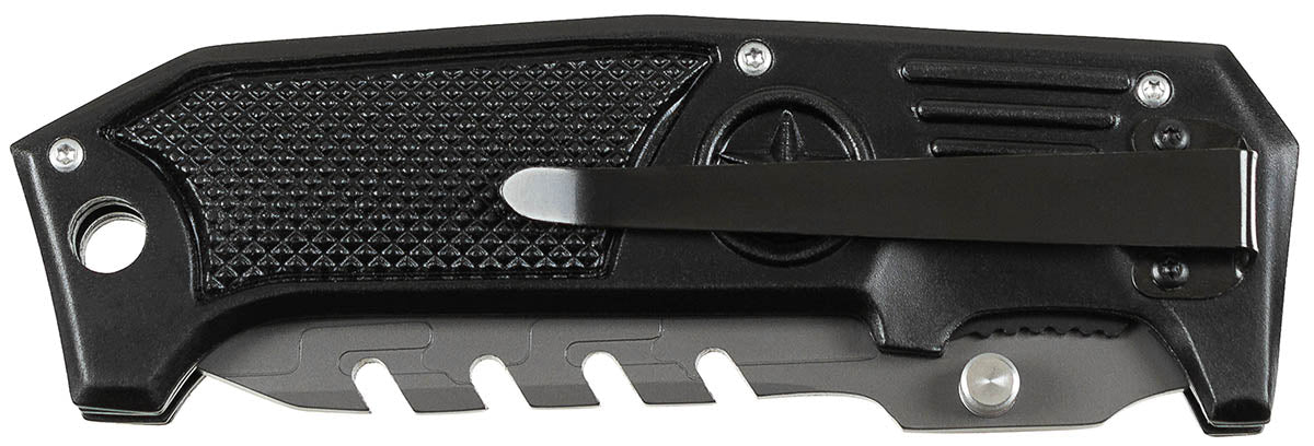 Briceag Pliabil Einhand Negru FoxOutdoor - Lamă 10.3 cm, Linerlock
