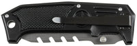 Briceag Pliabil Einhand Negru FoxOutdoor - Lamă 10.3 cm, Linerlock