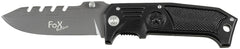 Briceag Pliabil Einhand Negru FoxOutdoor - Lamă 10.3 cm, Linerlock