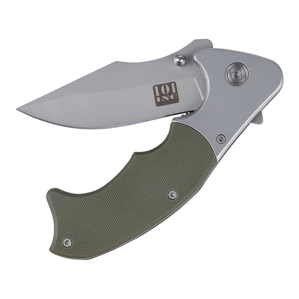 Briceag Pliabil H252A Verde/Argintiu 101INC - Pregătit pentru Orice Provocare
