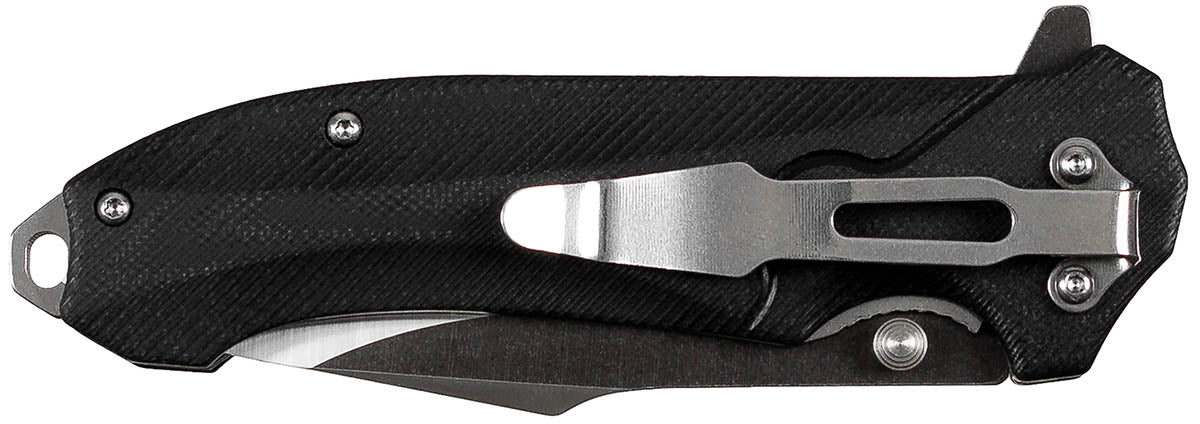 Briceag Pliabil Klappmesser Einhand G10 Negru FoxOutdoor - Oțel 8Cr13MoV, Linerlock