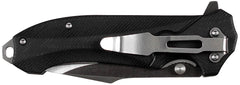 Briceag Pliabil Klappmesser Einhand G10 Negru FoxOutdoor - Oțel 8Cr13MoV, Linerlock