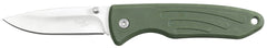 Briceag Pliabil One-Hand Oliv FoxOutdoor - Lama 8cm, Mâner TPR
