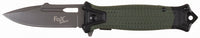 Briceag Pliabil "Snake" OD Green FoxOutdoor - Linerlock, Mâner Metalic