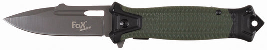 Briceag Pliabil "Snake" OD Green FoxOutdoor - Linerlock, Mâner Metalic