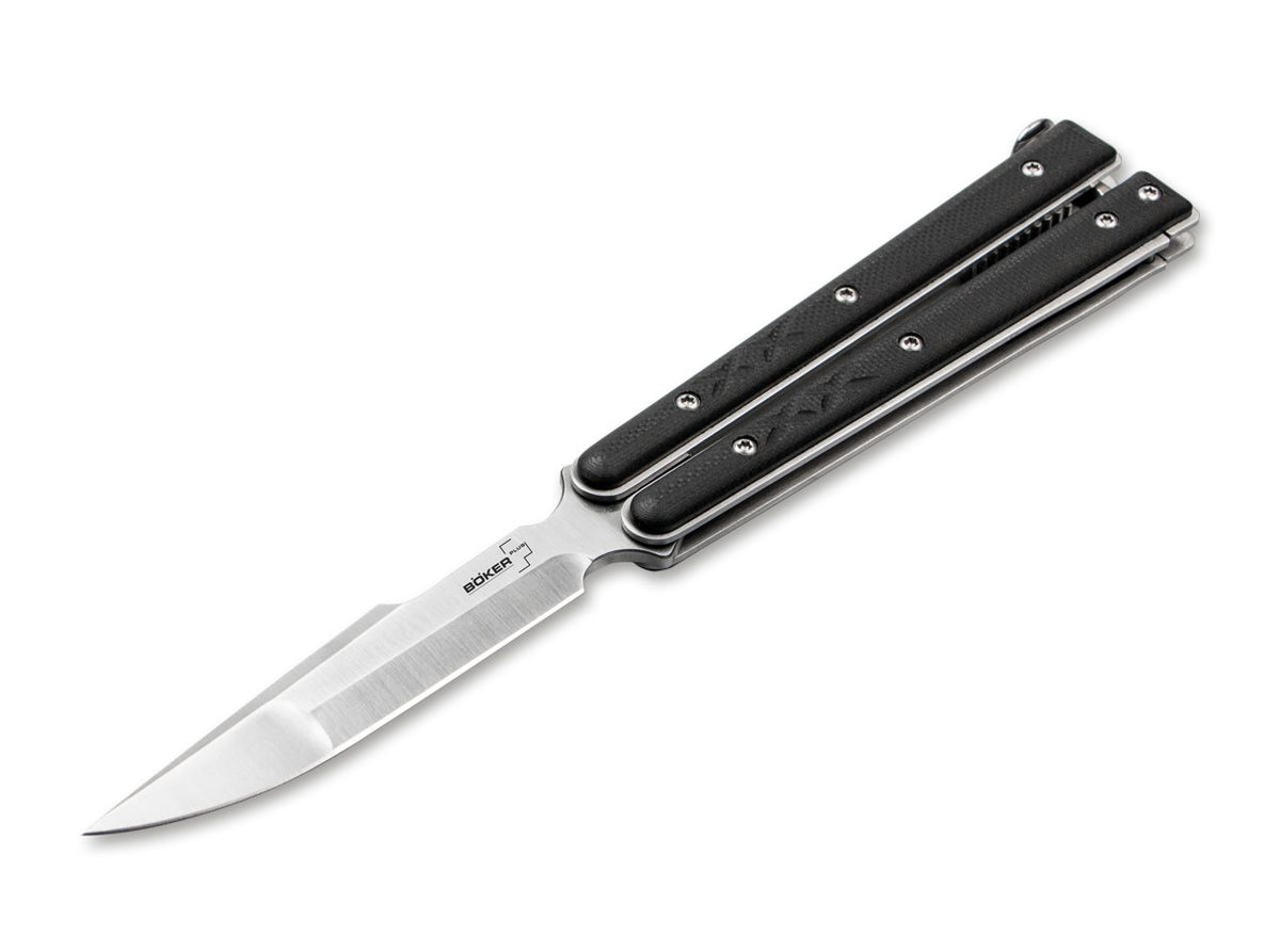 Briceag Plus Balisong Tactical Small Böker- Design Compact, Mâner G10