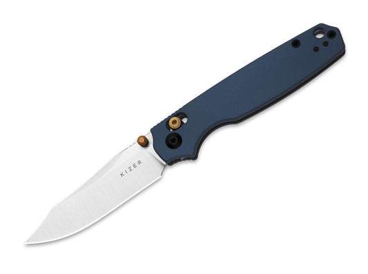 Briceag Pokiman CC AEB-L Blue Aluminum Kizer- Lama AEB-L, Maner Aluminiu Albastru