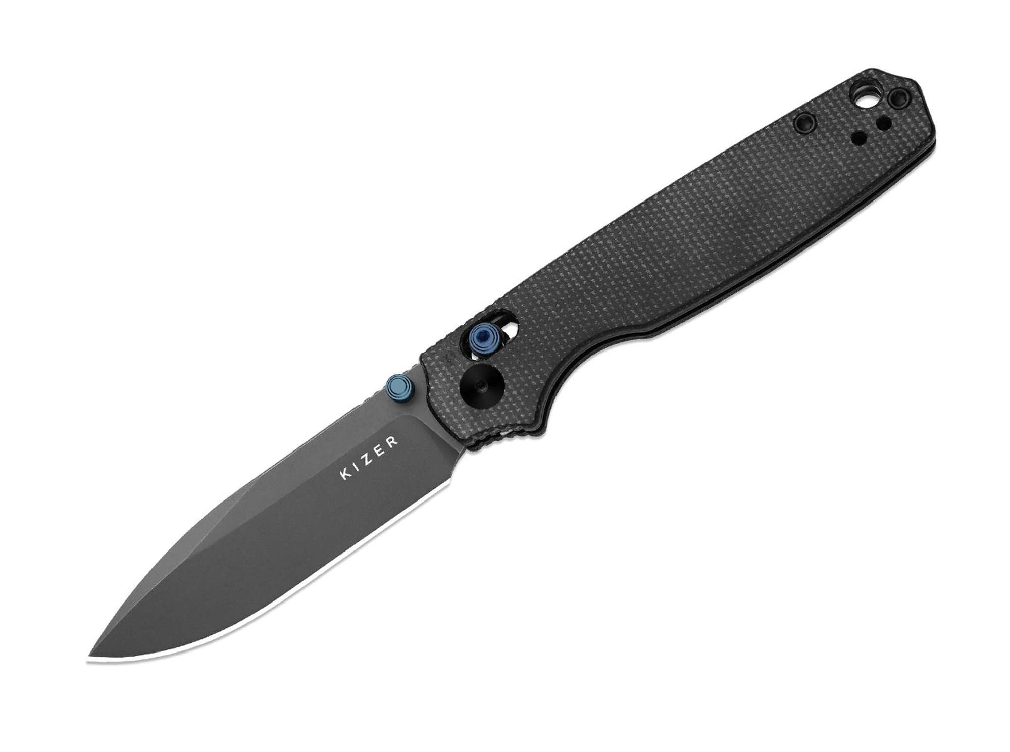 Briceag Pokiman CD AEB-L Black Micarta Grey Stonewash Kizer- Utilizare EDC, Design Compact