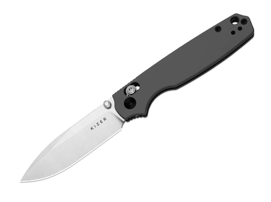 Briceag Pokiman CD AEB-L Grey Aluminum Kizer- Lama AEB-L, Clutch Lock