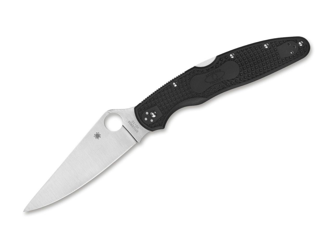 Briceag Police 4 Lightweight Spyderco- Lamă VG-10, Compatibil Stângaci