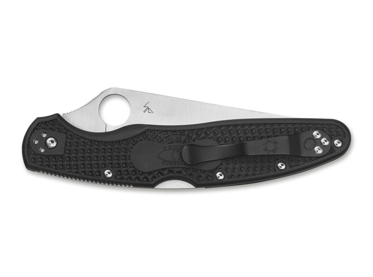 Briceag Police 4 Lightweight Spyderco- Lamă VG-10, Compatibil Stângaci