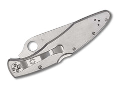 Briceag Police Combination Spyderco- Maner Inox, Fiabilitate Dovedita