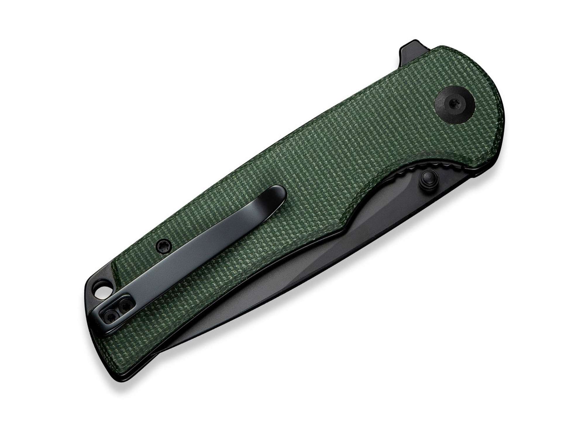 Briceag Praktisk Micarta Green Black Blade SENCUT- Utilizare EDC, Maner Micarta Verde
