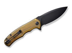 Briceag Praxis Ultem Amber & Black CIVIVI- Maner Ultem, Lama Acoperita Negru