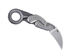 Briceag Provoke Aluminum Gray CRKT- Mecanism Kinematic, Lama Hawkbill D2