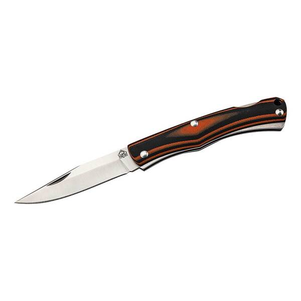 Briceag PUMA TEC Taschenmesser, Orange/Negru - Oțel 420, Sistem Backlock