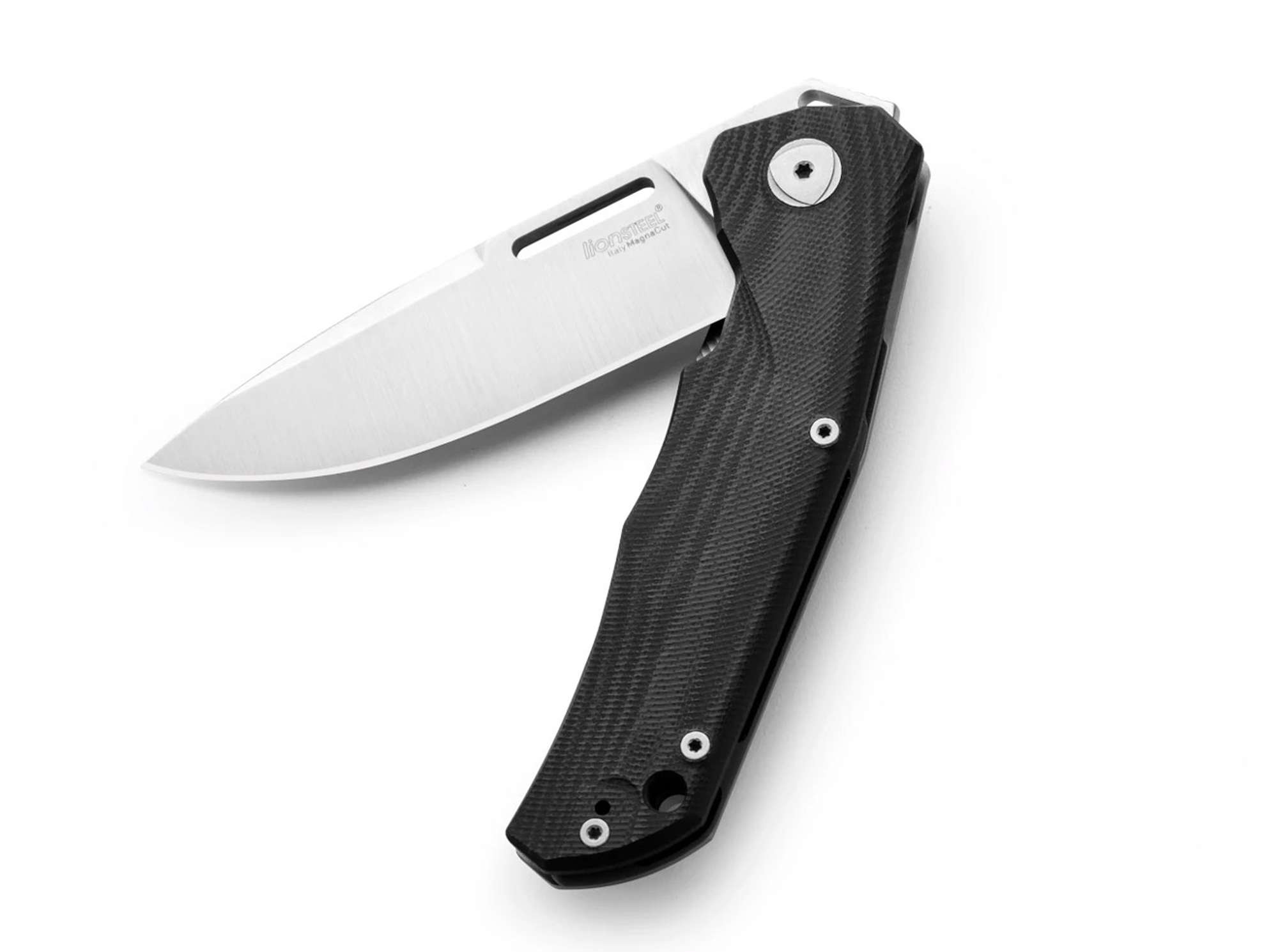 Briceag Q4ttro Ti G10 Black LionSteel- Lama MagnaCut, 4 Mecanisme Deschidere