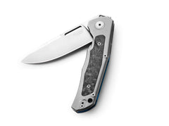 Briceag Q4ttro Ti Grey CF LionSteel- 4 mecanisme deschidere, Otel MagnaCut