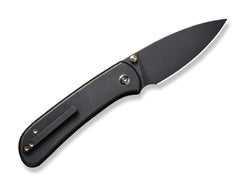 Briceag Qubit Titanium All Black WE Knife- Lama CPM-20CV, Maner Titan