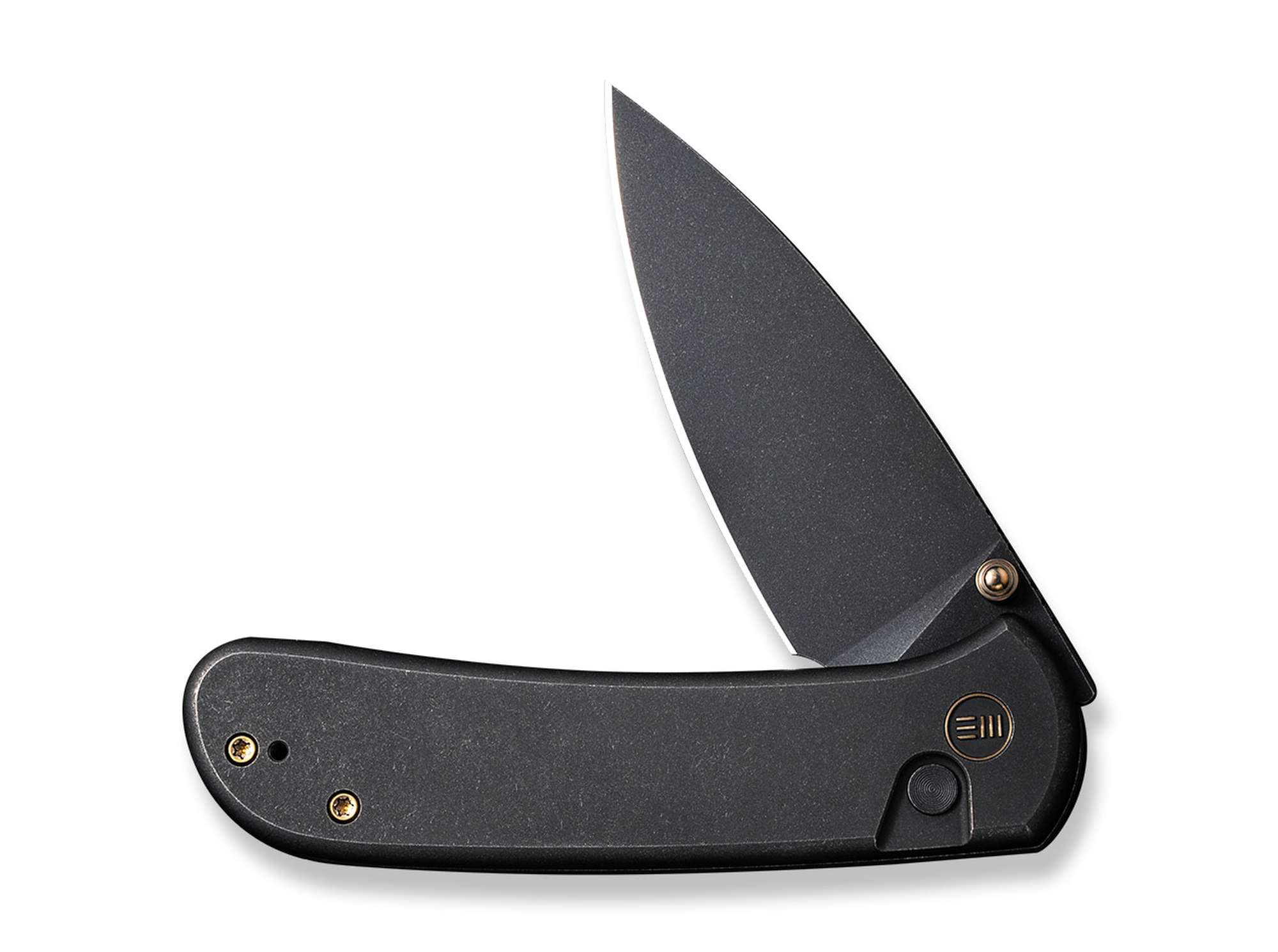 Briceag Qubit Titanium All Black WE Knife- Lama CPM-20CV, Maner Titan