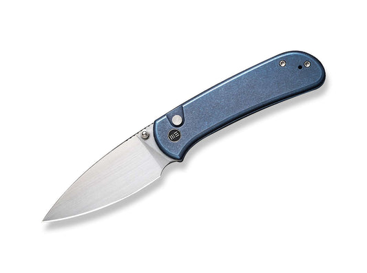 Briceag Qubit Titanium Blue WE Knife- Lama CPM-20CV, Maner Titan