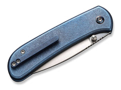 Briceag Qubit Titanium Blue WE Knife- Lama CPM-20CV, Maner Titan