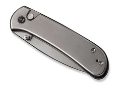 Briceag Qubit Titanium Grey WE Knife- Lama CPM-20CV, Maner Titan