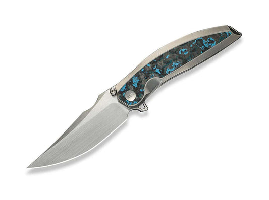 Briceag Quinseris M390 Ti Arctic Storm CF WE Knife- M390, Ti Arctic Storm CF