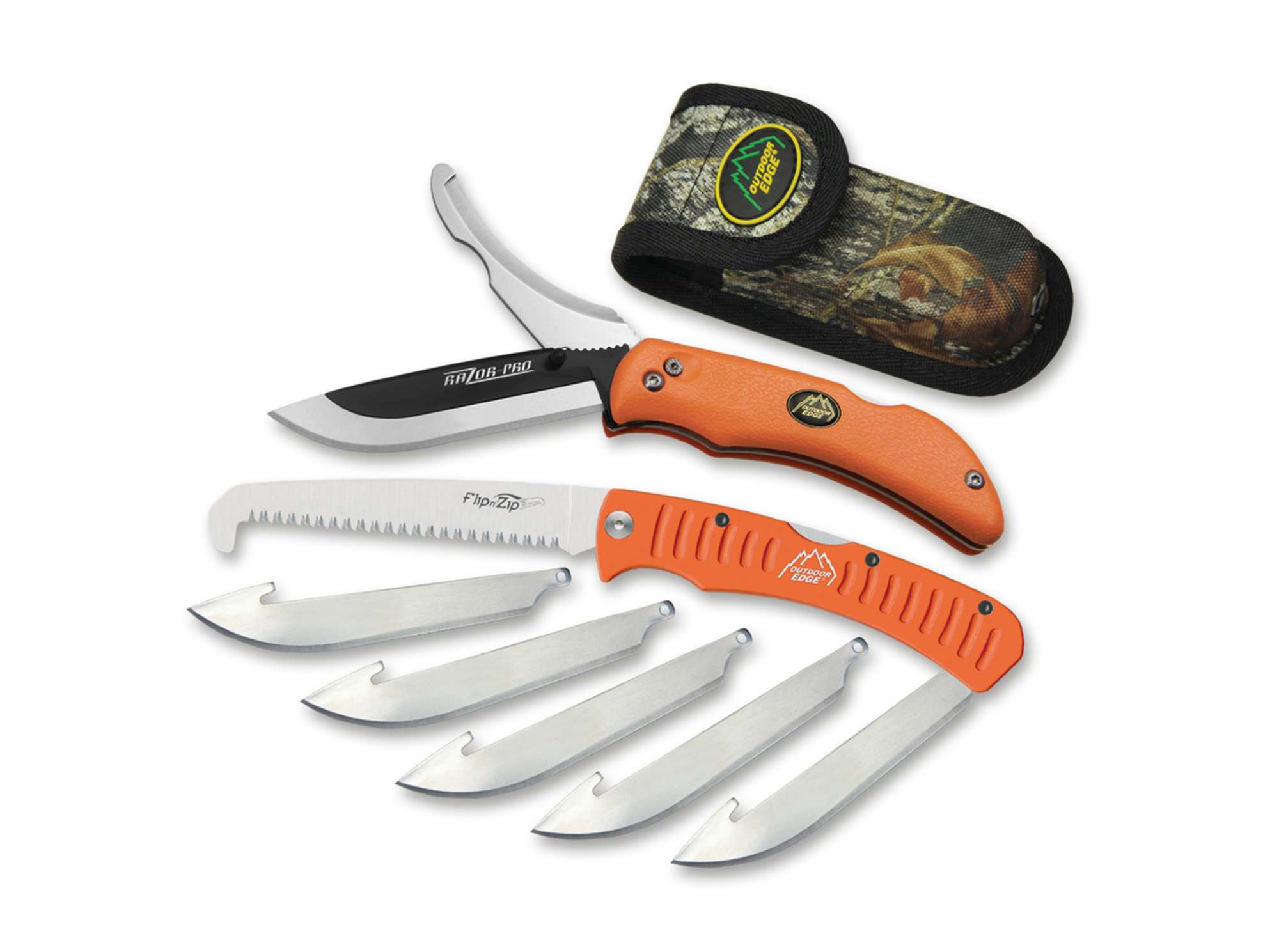 Briceag Razor Pro Saw Combo Clam Pack Outdoor Edge- Lame Intercambiabile, Fierastrau Os