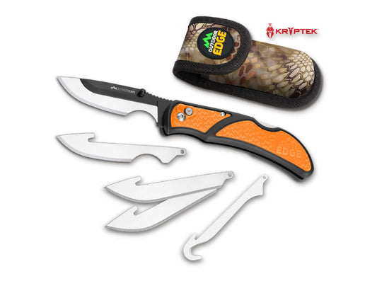 Briceag RazorCape Orange Outdoor Edge- Lame Interșanjabile, Sistem Backlock