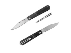 Briceag Real Barlow RB-1 Clippoint Black PC ABS Real Steel- Utilizare EDC, Maner ABS