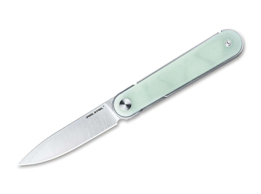 Briceag Real Steel Iris Front Flipper G10 Natural – Cuțit EDC Slim, Elegant și Ușor