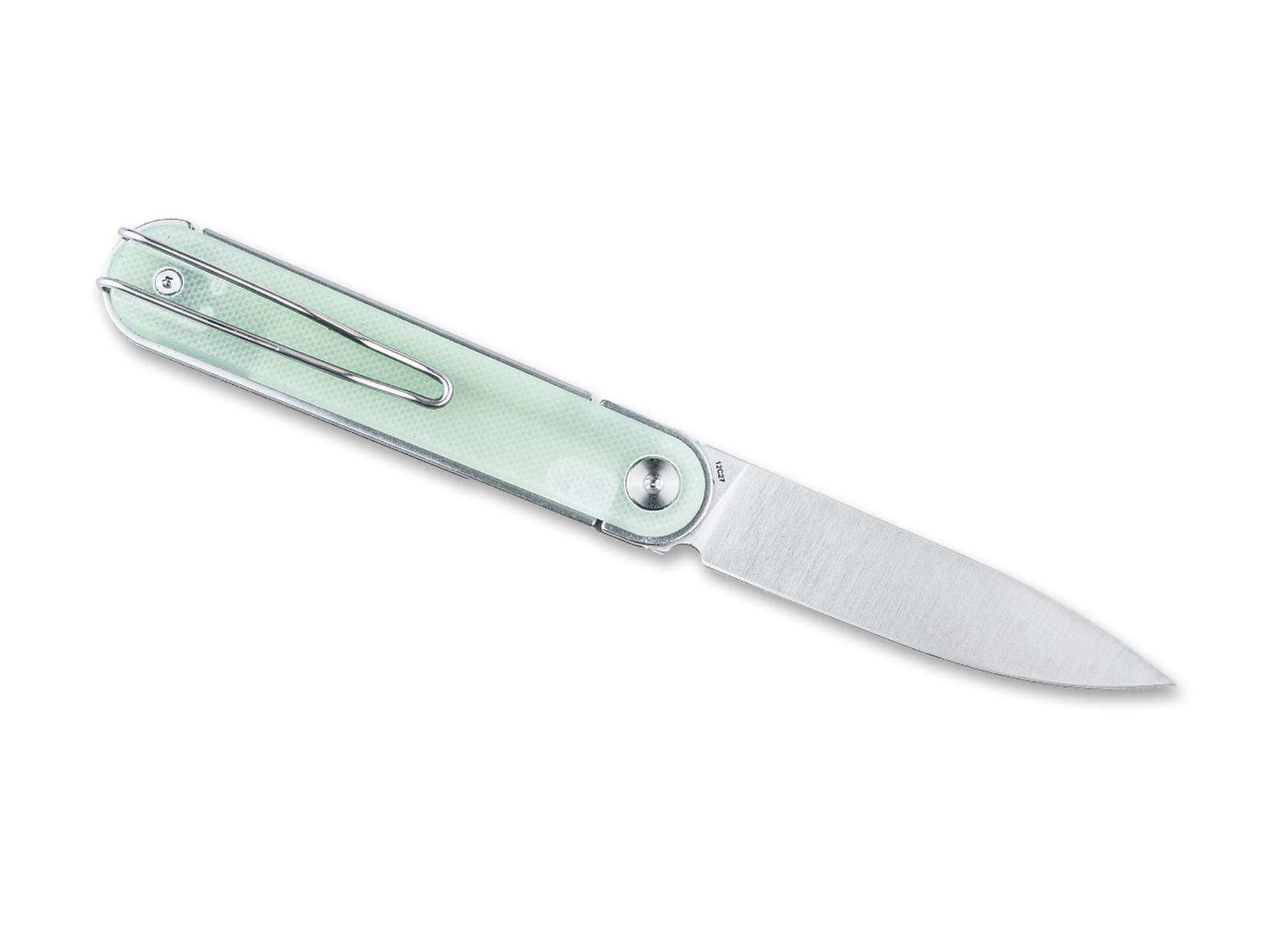 Briceag Real Steel Iris Front Flipper G10 Natural – Cuțit EDC Slim, Elegant și Ușor