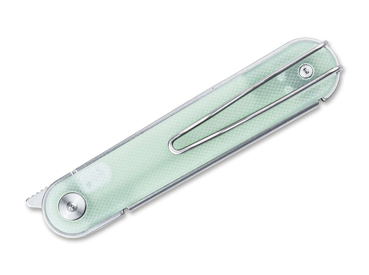 Briceag Real Steel Iris Front Flipper G10 Natural – Cuțit EDC Slim, Elegant și Ușor