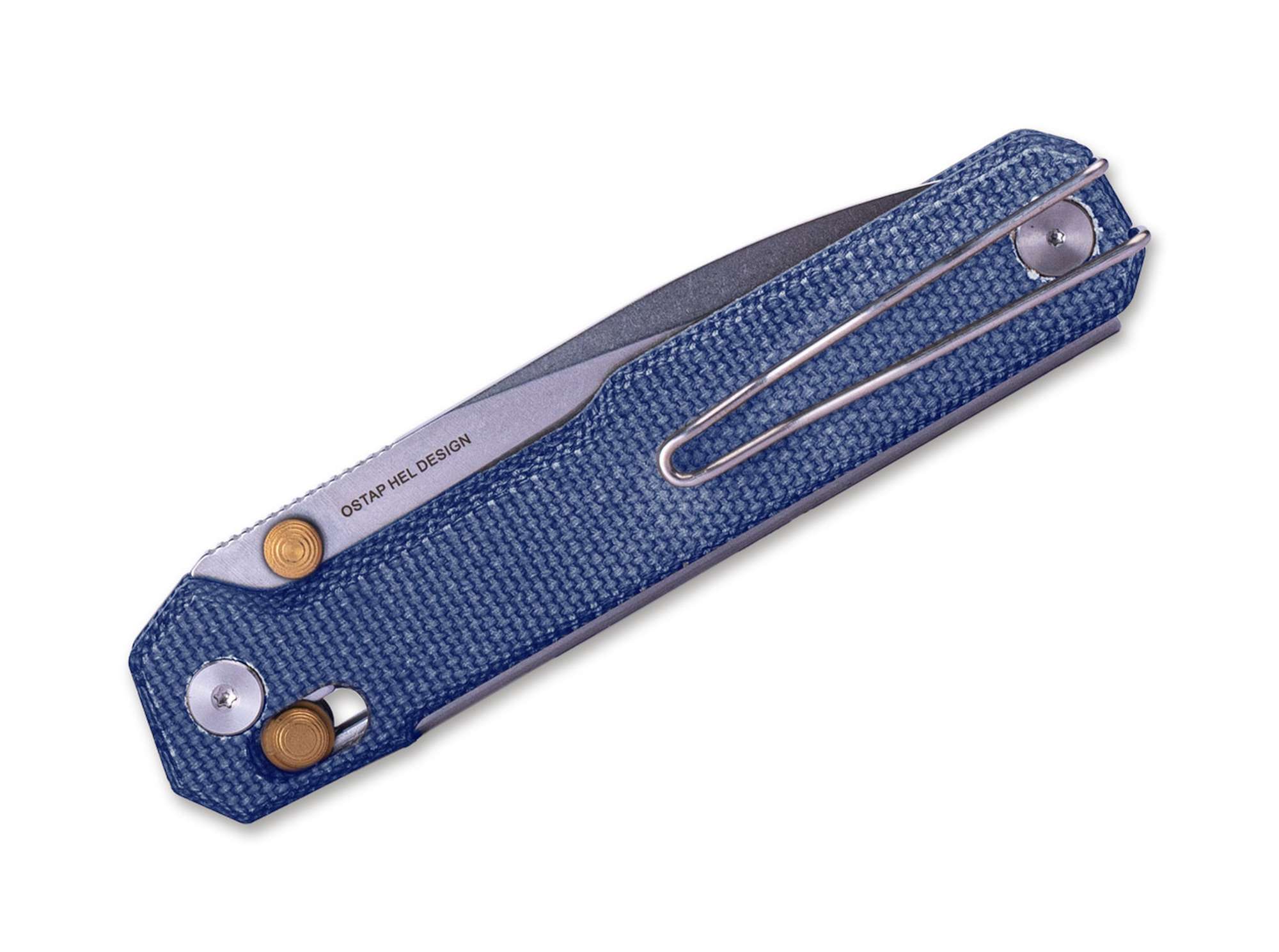 Briceag Real Steel Perix Denim Micarta – Cuțit EDC Modern, Ușor și Distinct