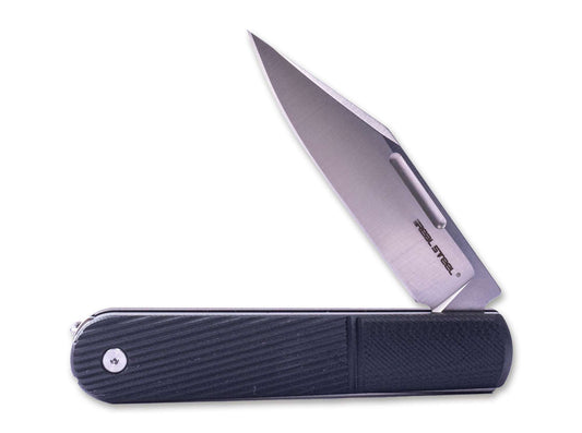 Briceag Real Steel Real Barlow RB5 Clippoint G10 Black – Cuțit EDC Clasic, Modern și Fiabil
