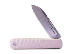 Briceag Real Steel Real Barlow RB5 Droppoint G10 Ivory – Cuțit EDC Clasic, Elegant și Versatil