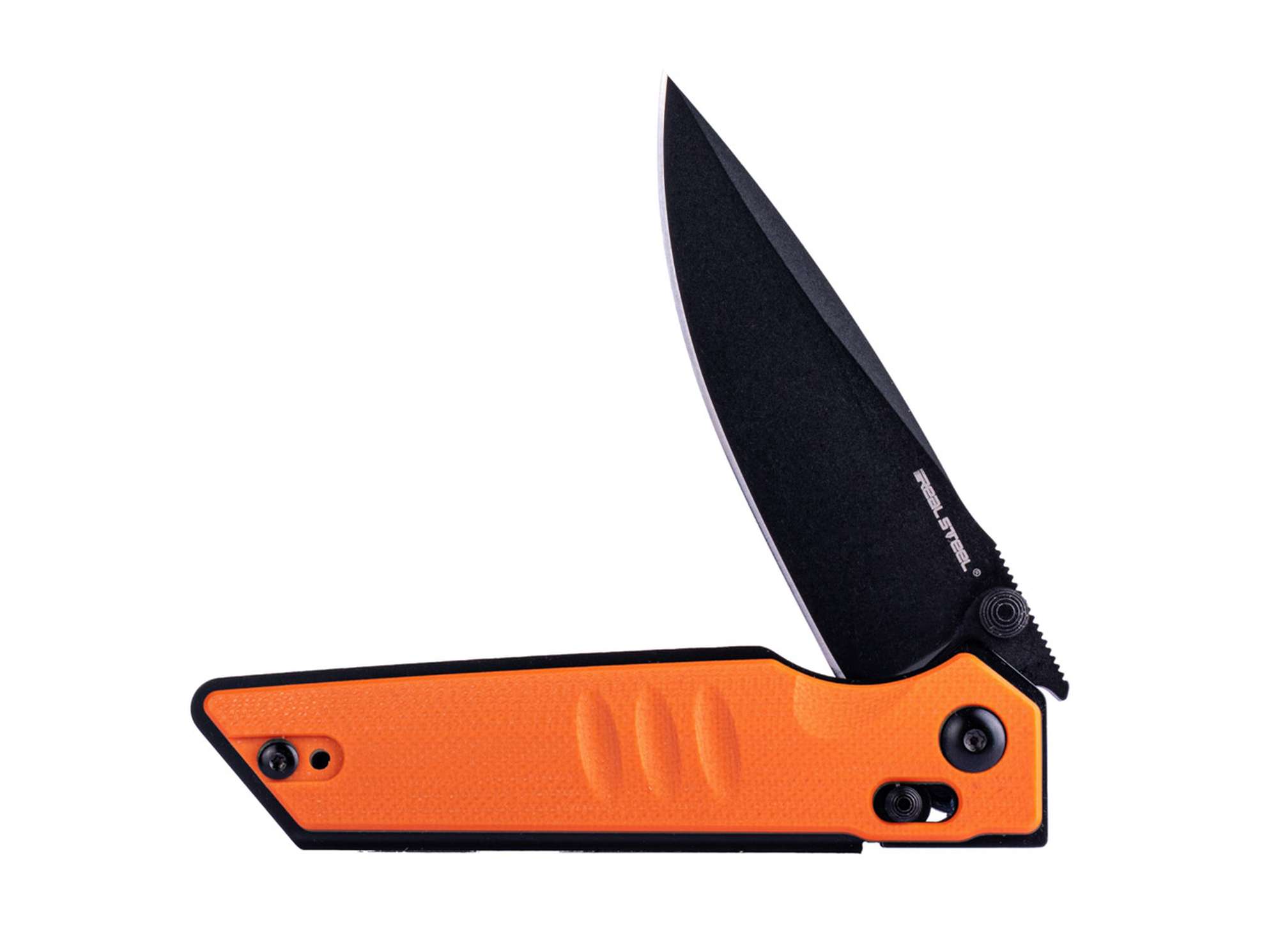 Briceag Real Steel Sacra K110 Black PVD Orange G10