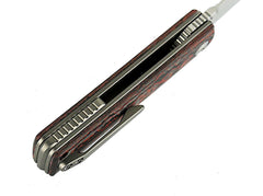 Briceag Reate Bushido Fat Carbon Lava Flow- Lama M390, Maner Fat Carbon