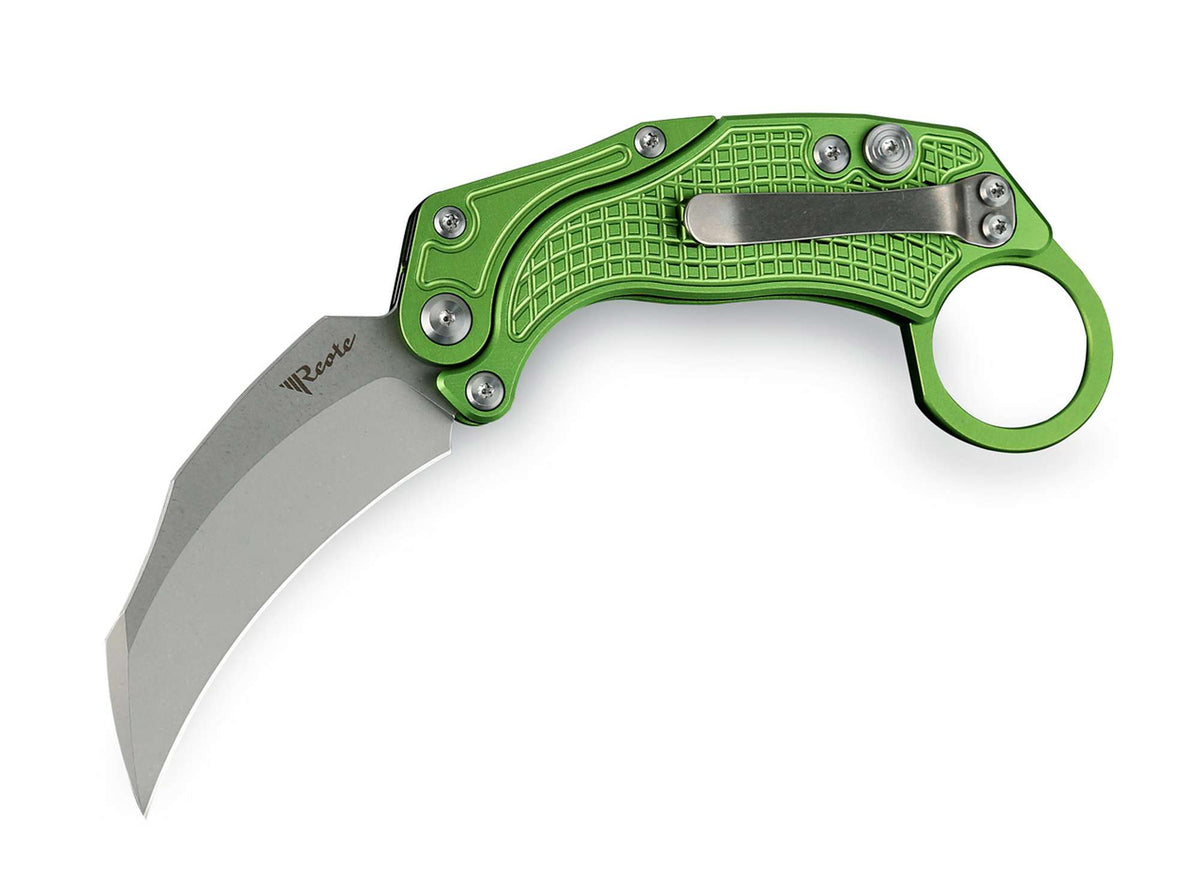 Briceag Reate EXO-K Aluminum Oxidized Green SW Reate- Gravitatie, Design Inovator