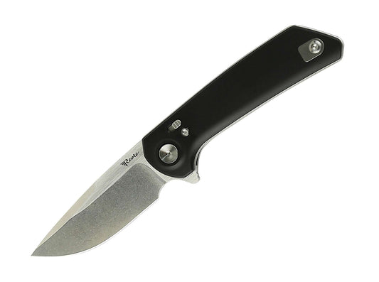 Briceag Reate PL-XF Aluminum Black Stonewashed Satin Flats- Utilizare EDC