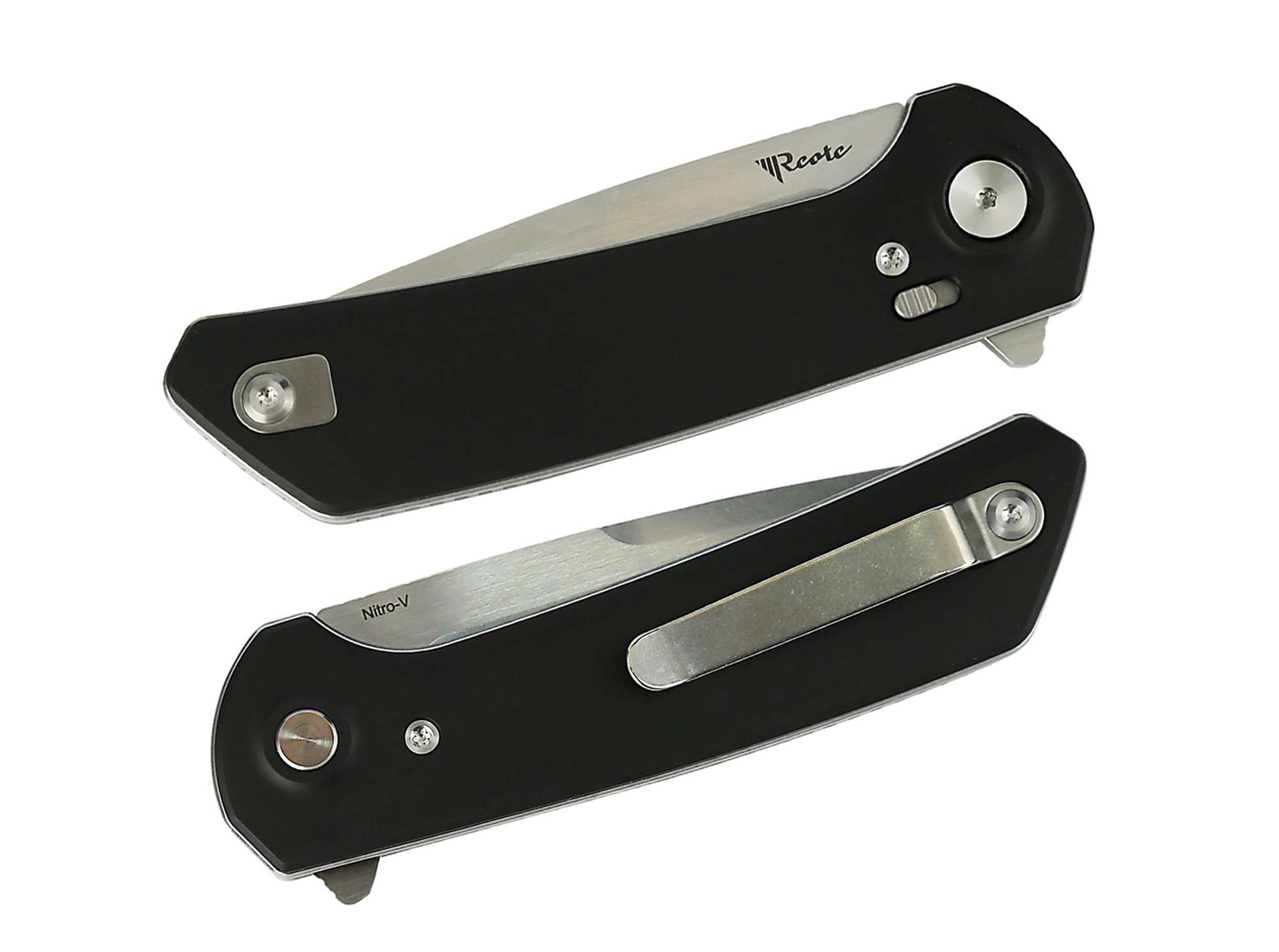 Briceag Reate PL-XF Aluminum Black Stonewashed Satin Flats- Utilizare EDC
