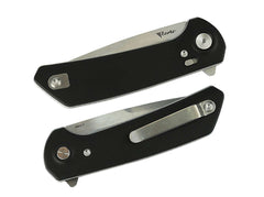 Briceag Reate PL-XF Aluminum Black Stonewashed Satin Flats- Utilizare EDC