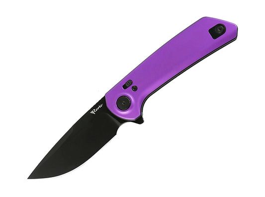 Briceag Reate PL-XF Aluminum Purple PVD Reate- Lama Nitro-V PVD, Mecanism Pivot Lock