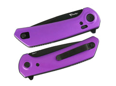 Briceag Reate PL-XF Aluminum Purple PVD Reate- Lama Nitro-V PVD, Mecanism Pivot Lock