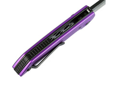 Briceag Reate PL-XF Aluminum Purple PVD Reate- Lama Nitro-V PVD, Mecanism Pivot Lock