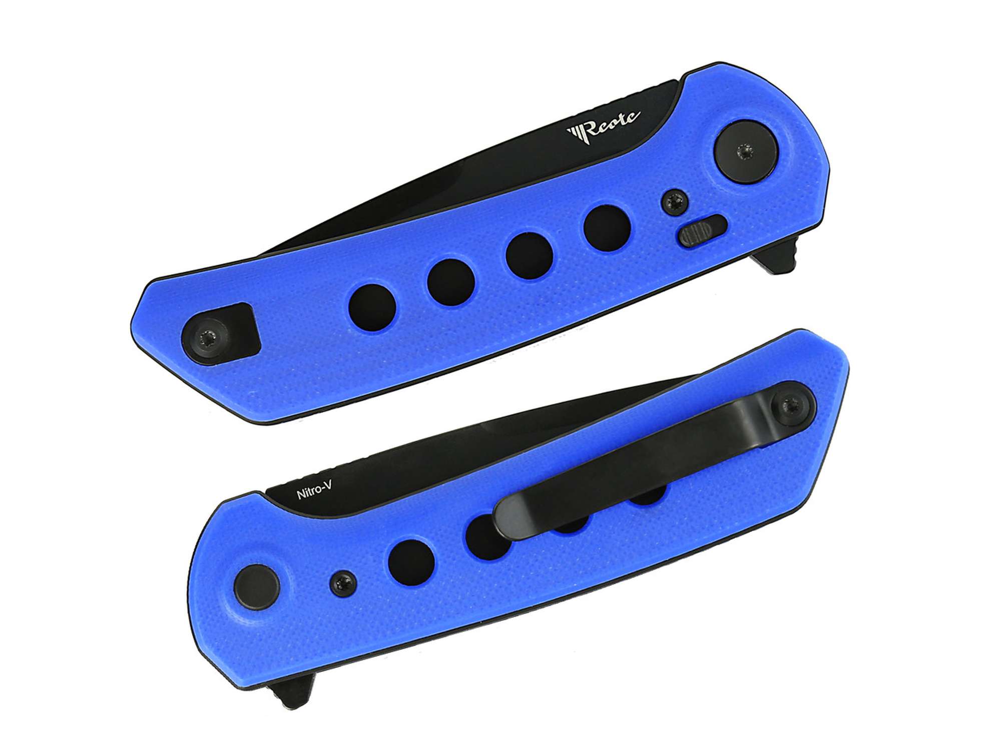 Briceag Reate PL-XF G10 Blue PVD Reate- Maner G10 Albastru, Ideal pentru EDC